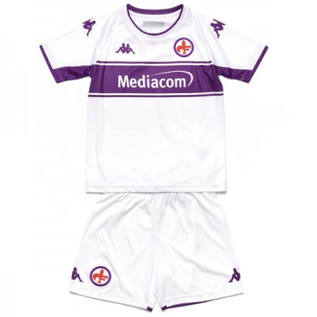 Koszulka ACF Fiorentina Dziecięcy Wyjazdowe Koszulki Piłkarskie 2021-2022 Krótki Rękaw